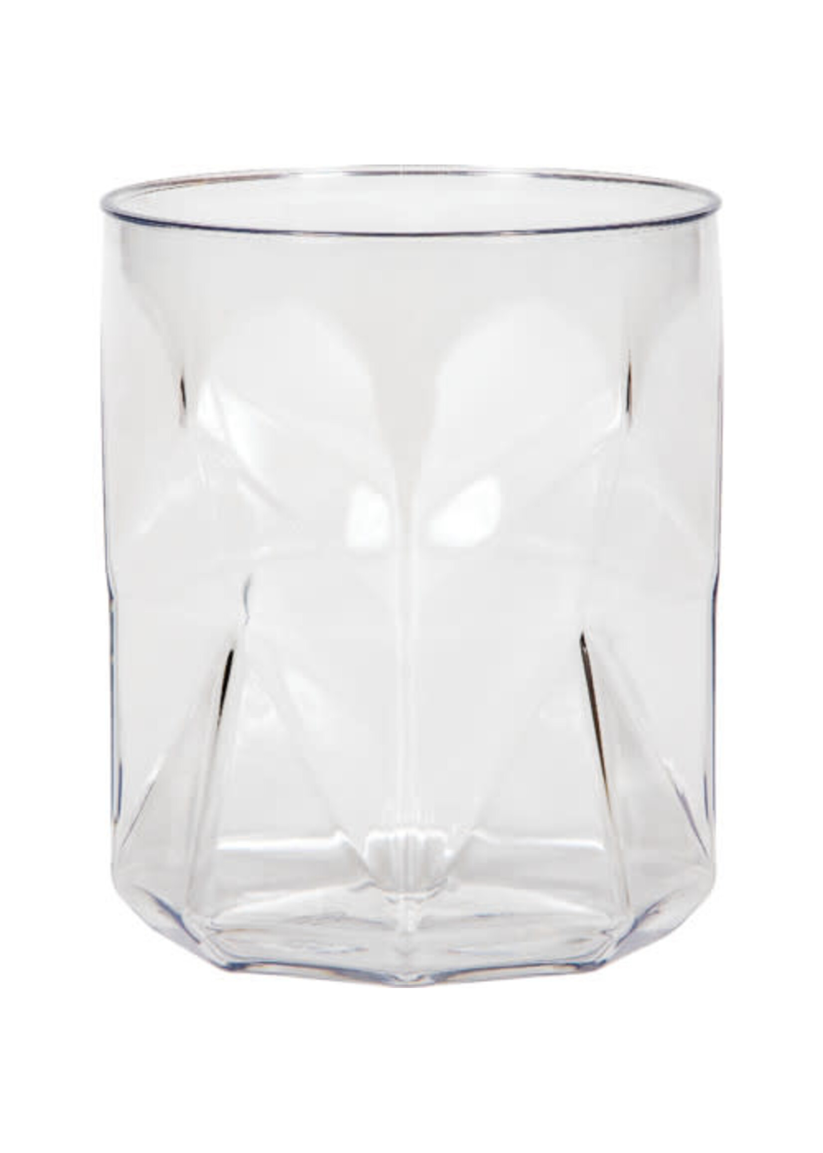 TUMBLER, OLD FASHIONED 10OZ PL 4CT FRACTAL