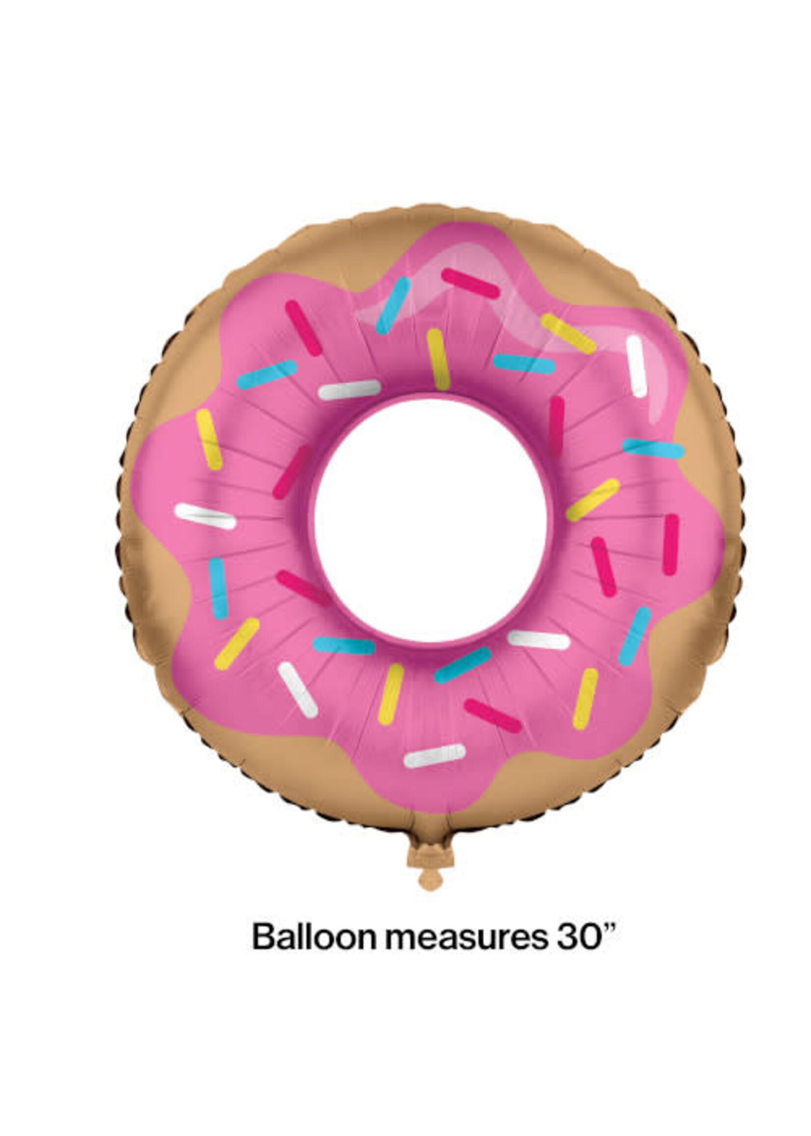 BALLOON MET 1CT 30" SHP DONUT TIME