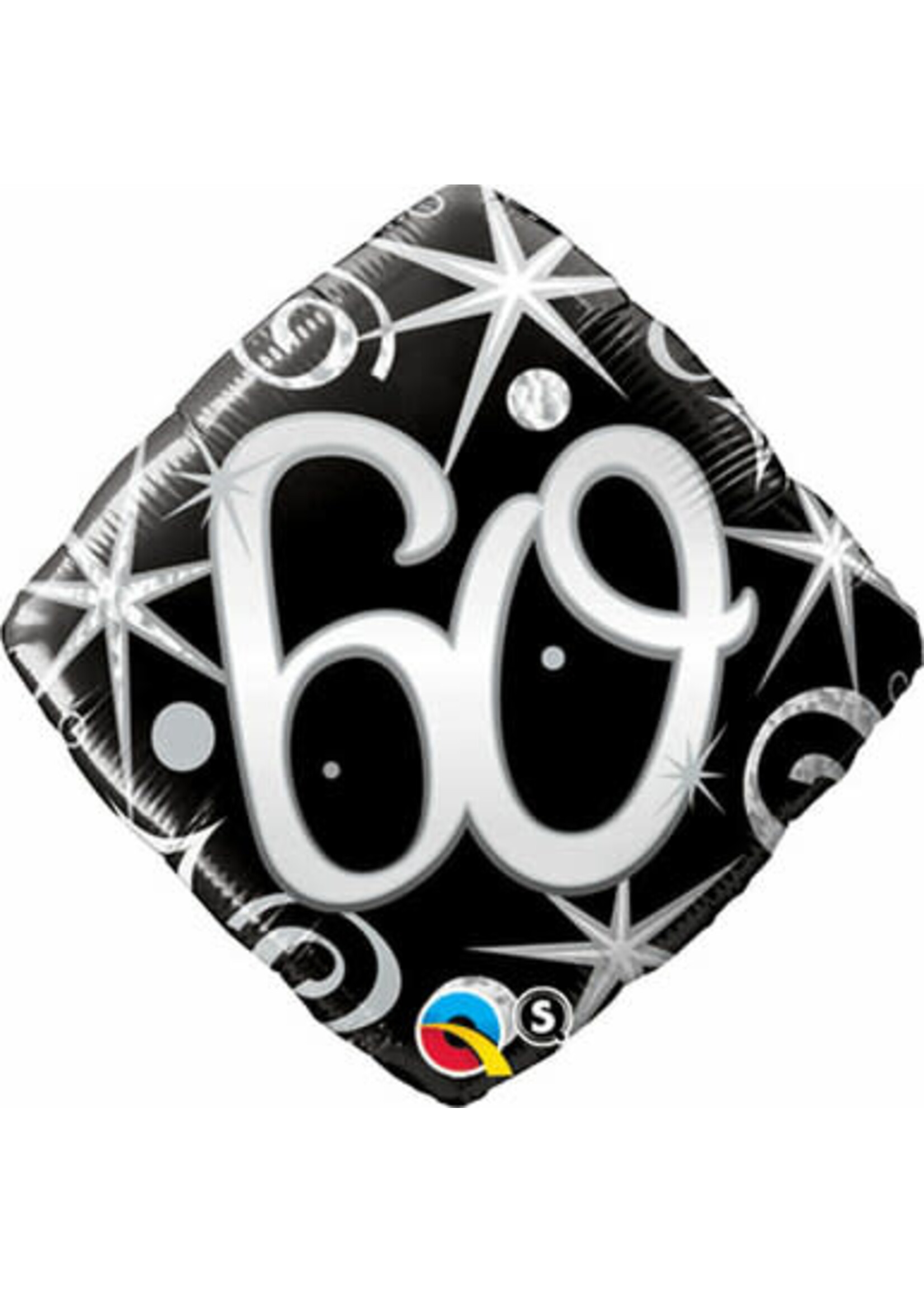 18" 60 BLK & SLVR BALLOON