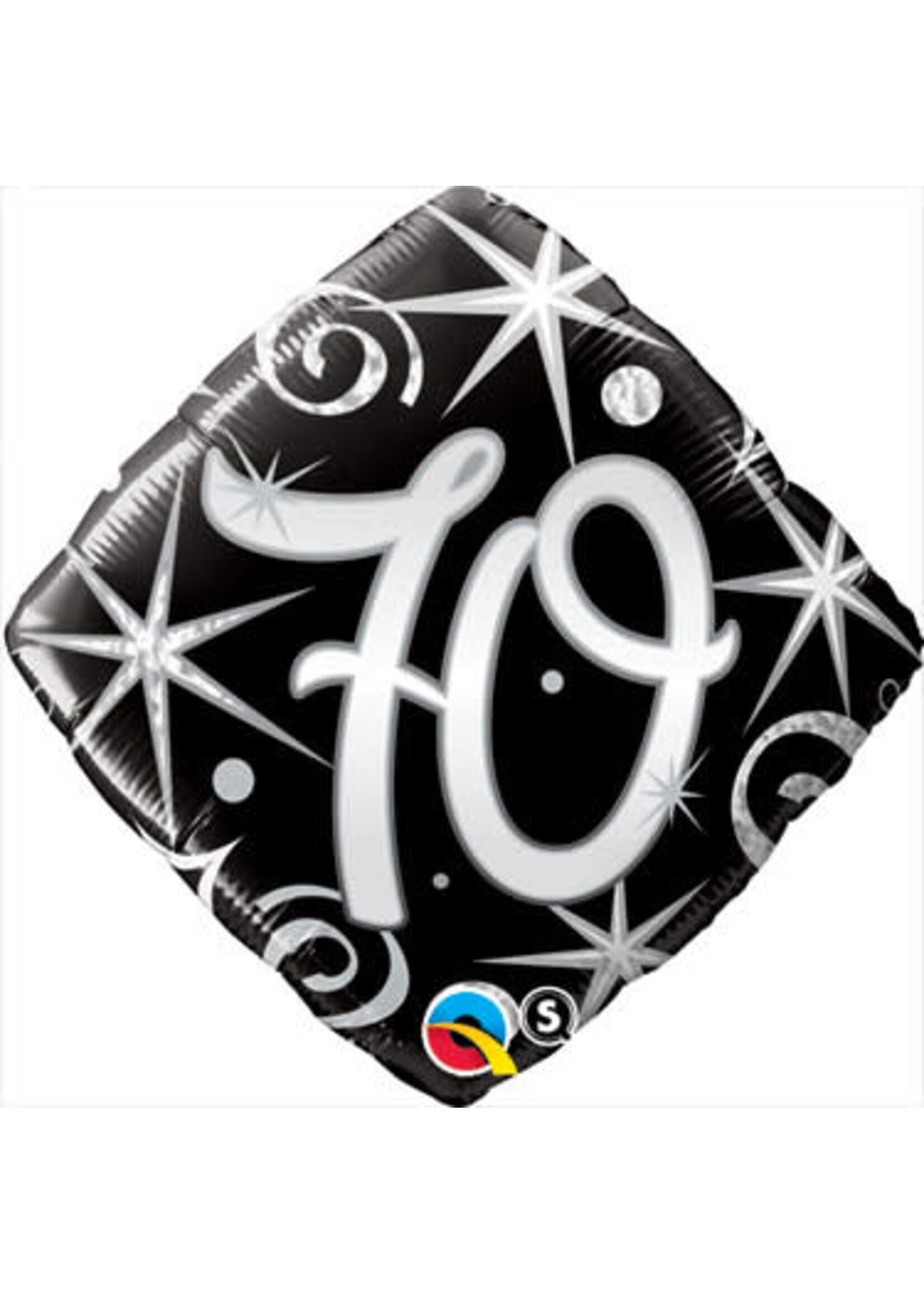 18" 70 BLK & SLVR  BALLOON