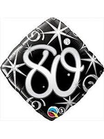 18" 80 BLK & SLVR BALLOON