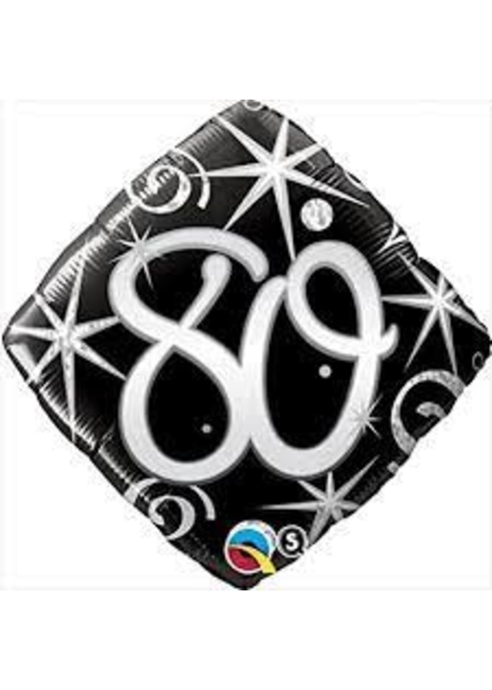 18" 80 BLK & SLVR BALLOON