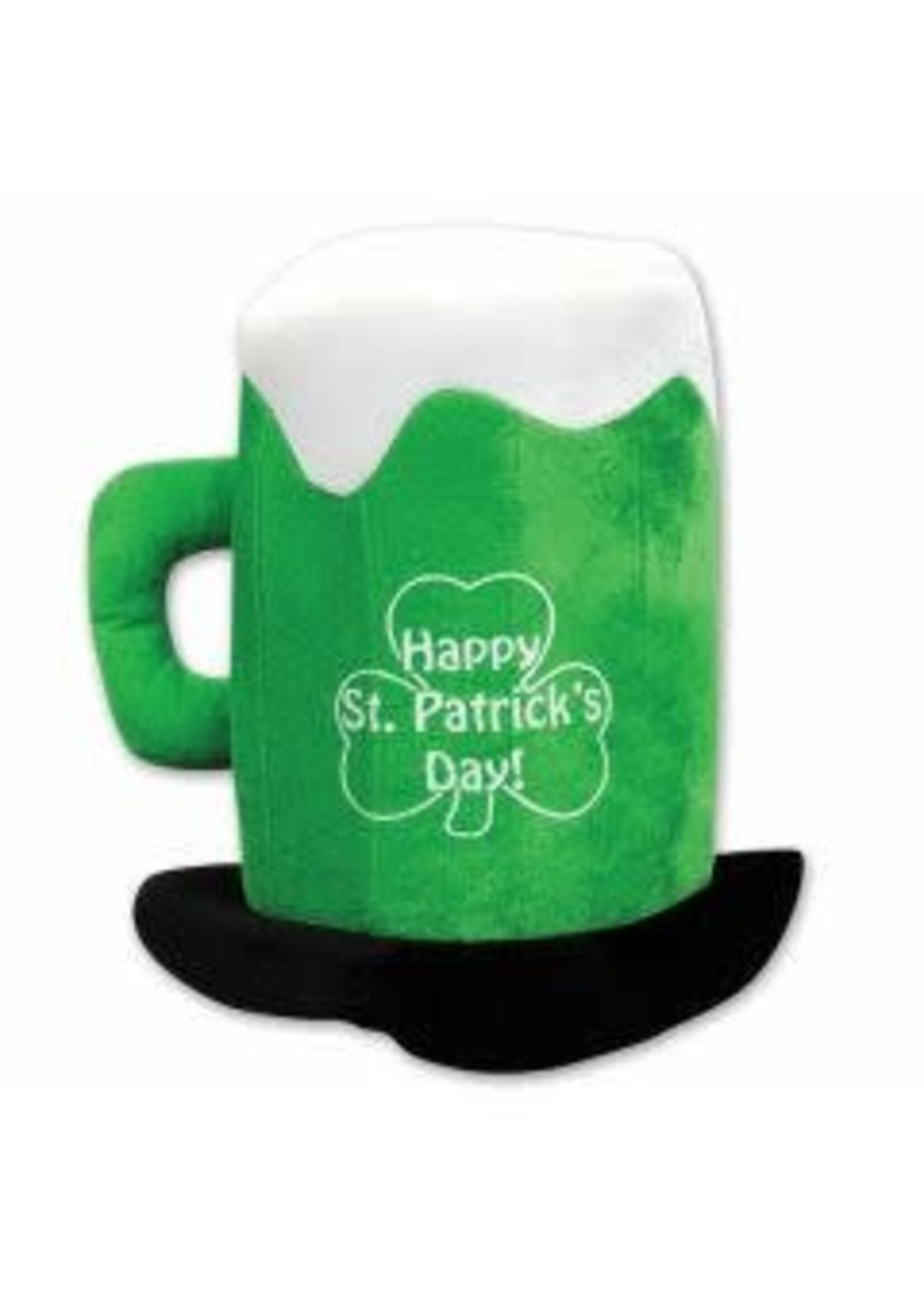 Plush St Patrick's Day Beer Mug Hat