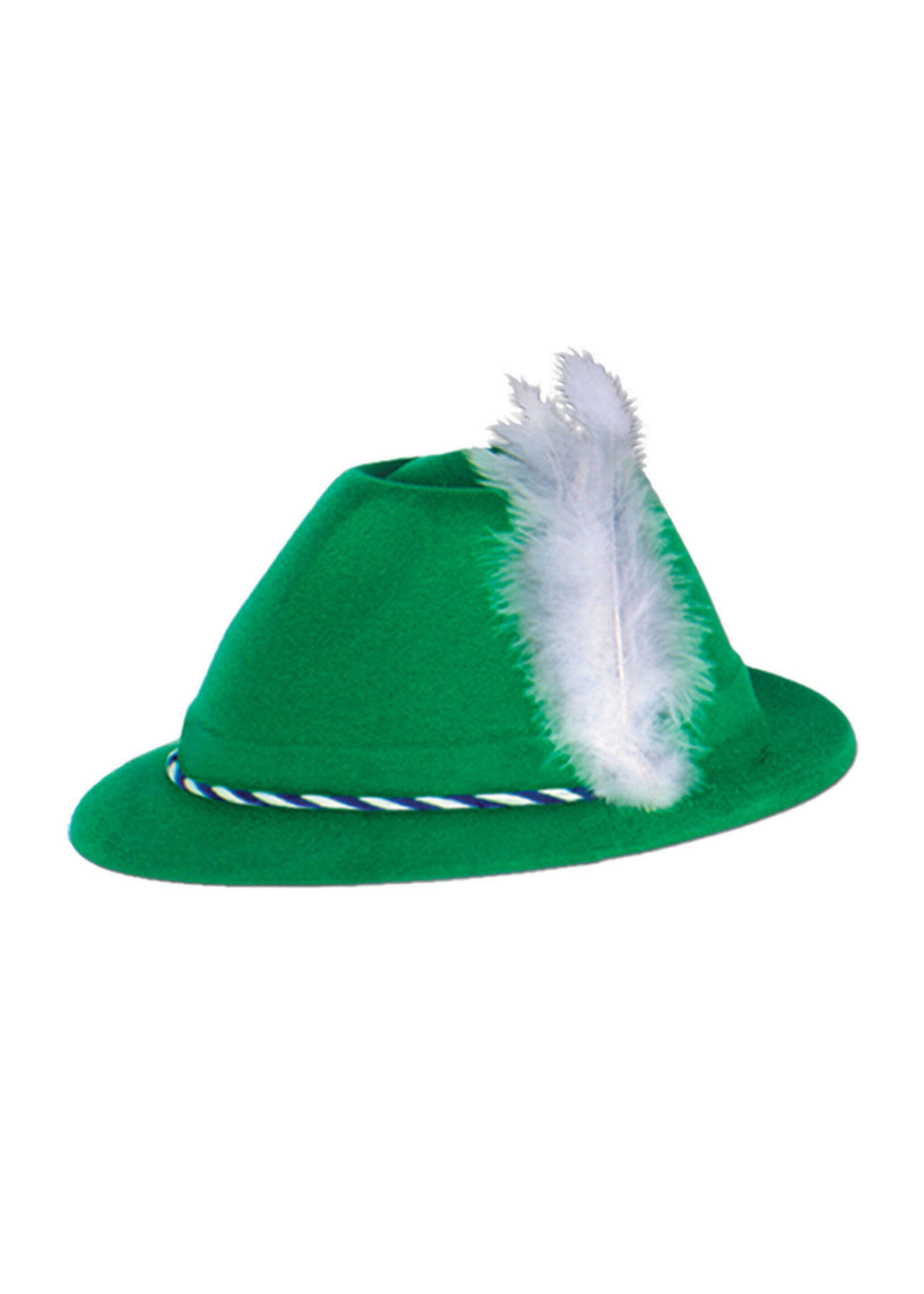 Green Velour Tyrolean Hat