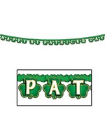 Shamrock Happy St Patrick's Day BANNER 4.2 INCH X 6.75 FEET