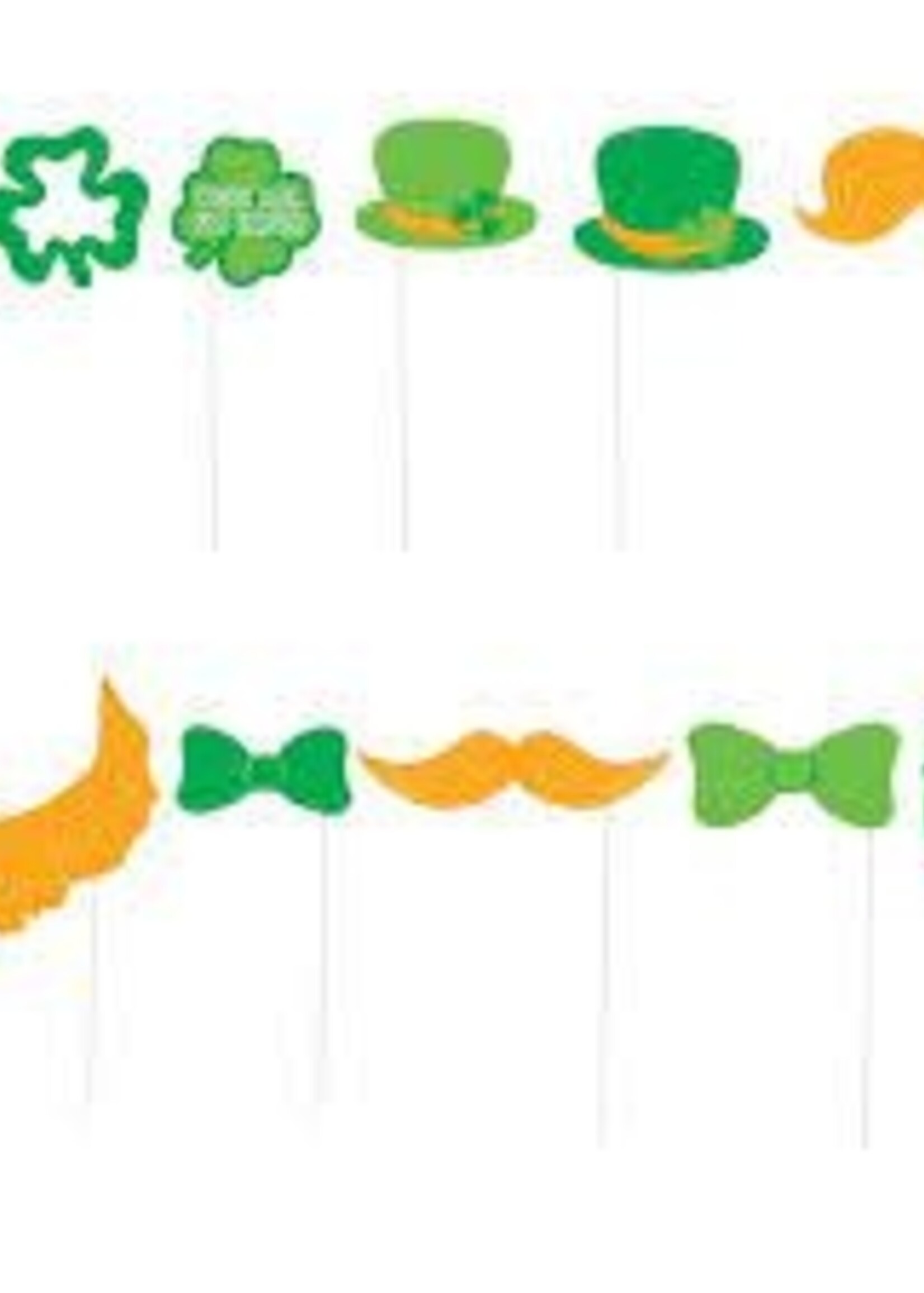 St Patrick's Day Photo Booth Props, 10ct