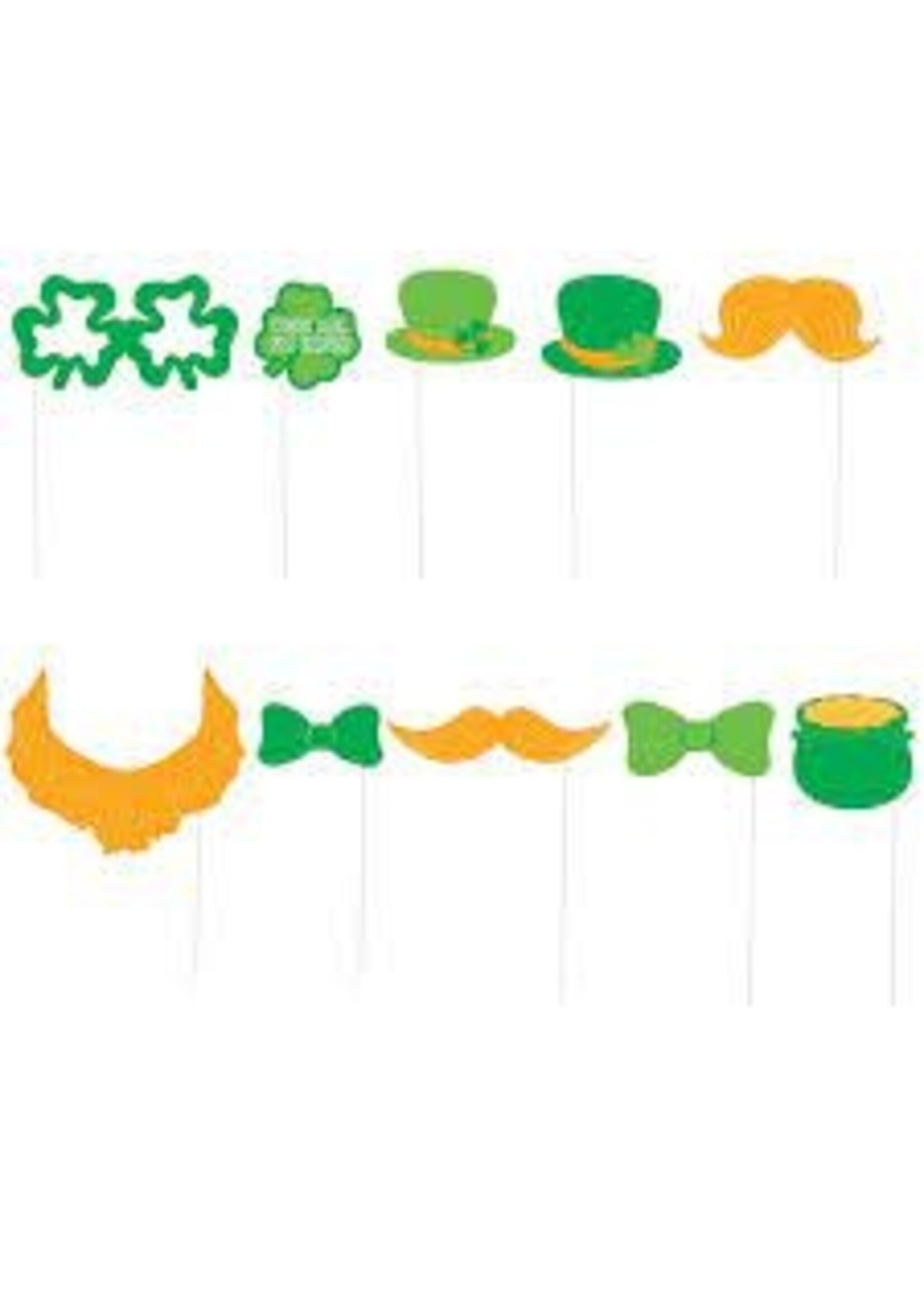 St Patrick's Day Photo Booth Props, 10ct