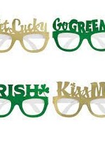 St. Patrick's Day Foil Party Glasses, 4ct
