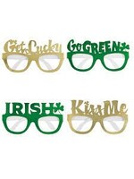 St. Patrick's Day Foil Party Glasses, 4ct