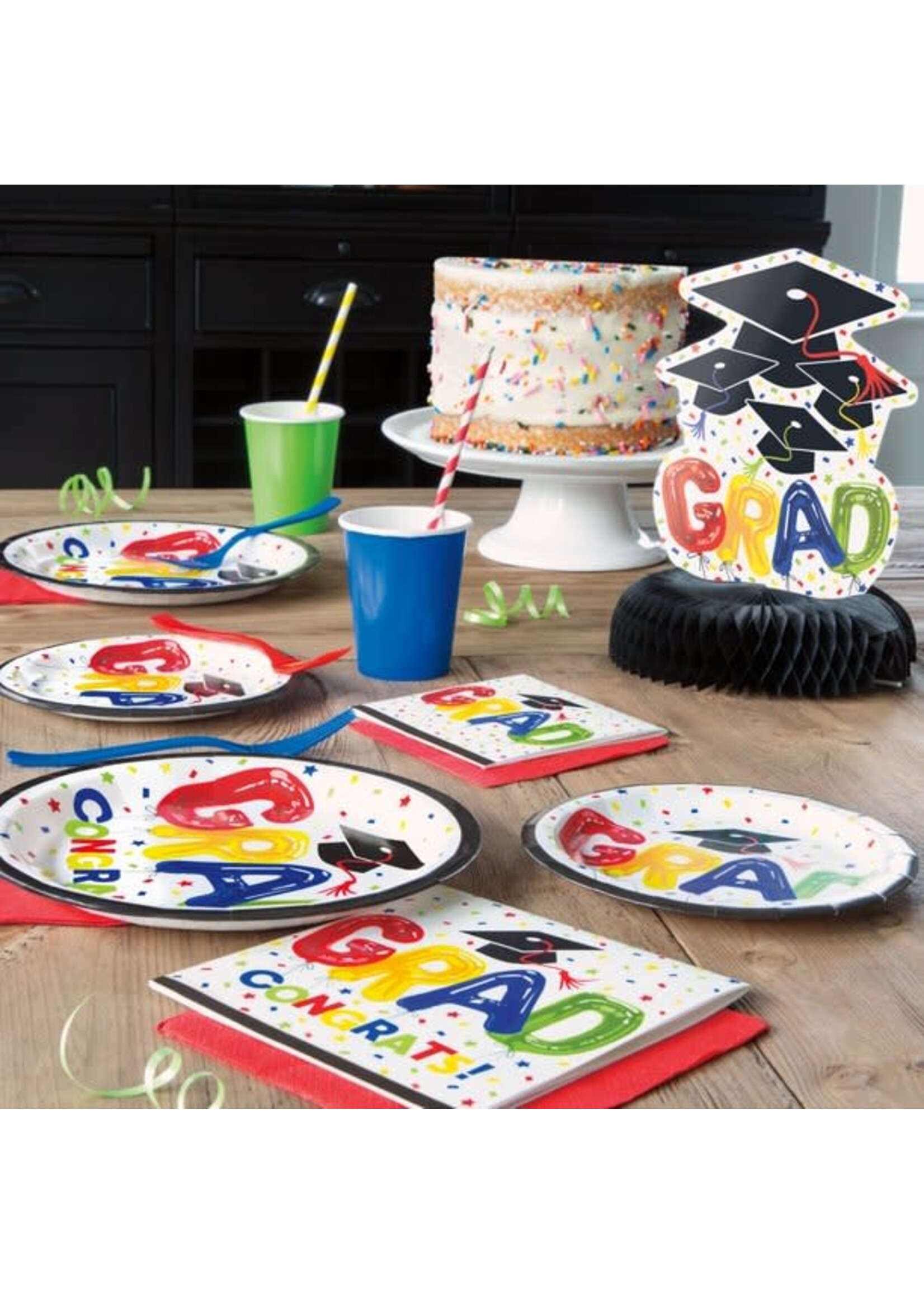 Letter Balloon Grad Lunch Napkins, 16ct