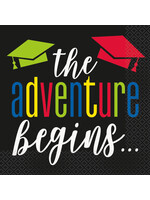 Colorful Cap Grad Lunch Napkins, 16ct