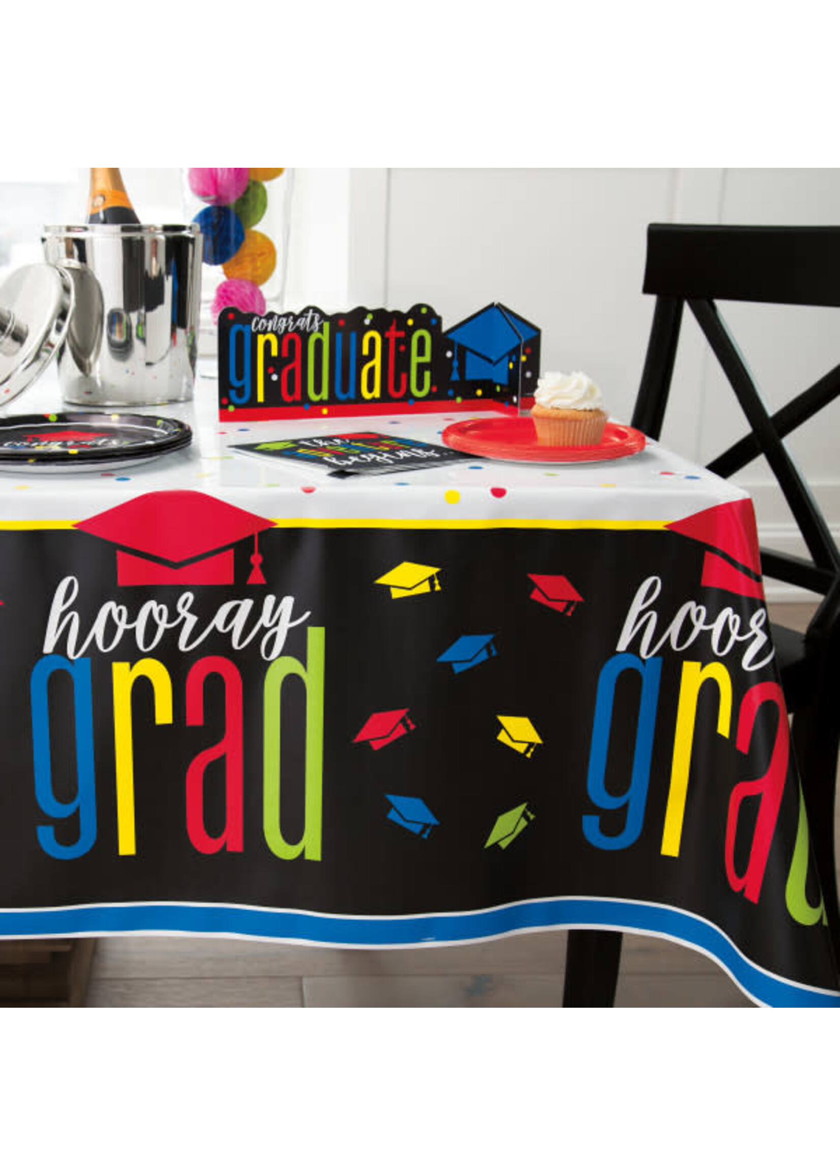 Colorful Cap Grad Lunch Napkins, 16ct