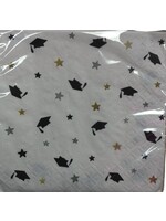 Stars & Caps Graduation Beverage Napkins, 16ct