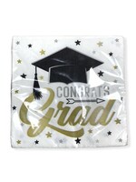 Stars & Caps Graduation Lunch Napkins, 16ct