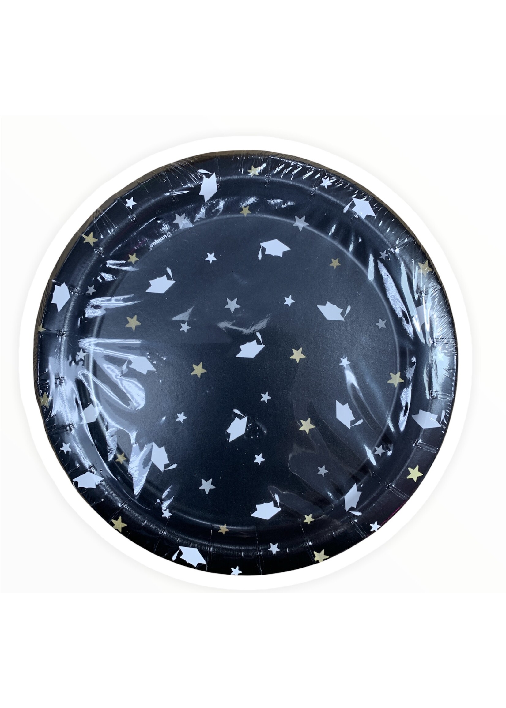 Stars & Caps Graduation Round 7" Plates, 8ct