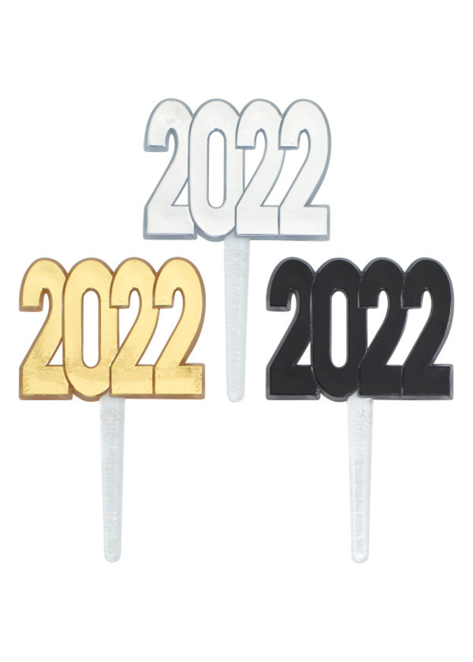 2022 GRAD CAKE TOPPER 8/PKT