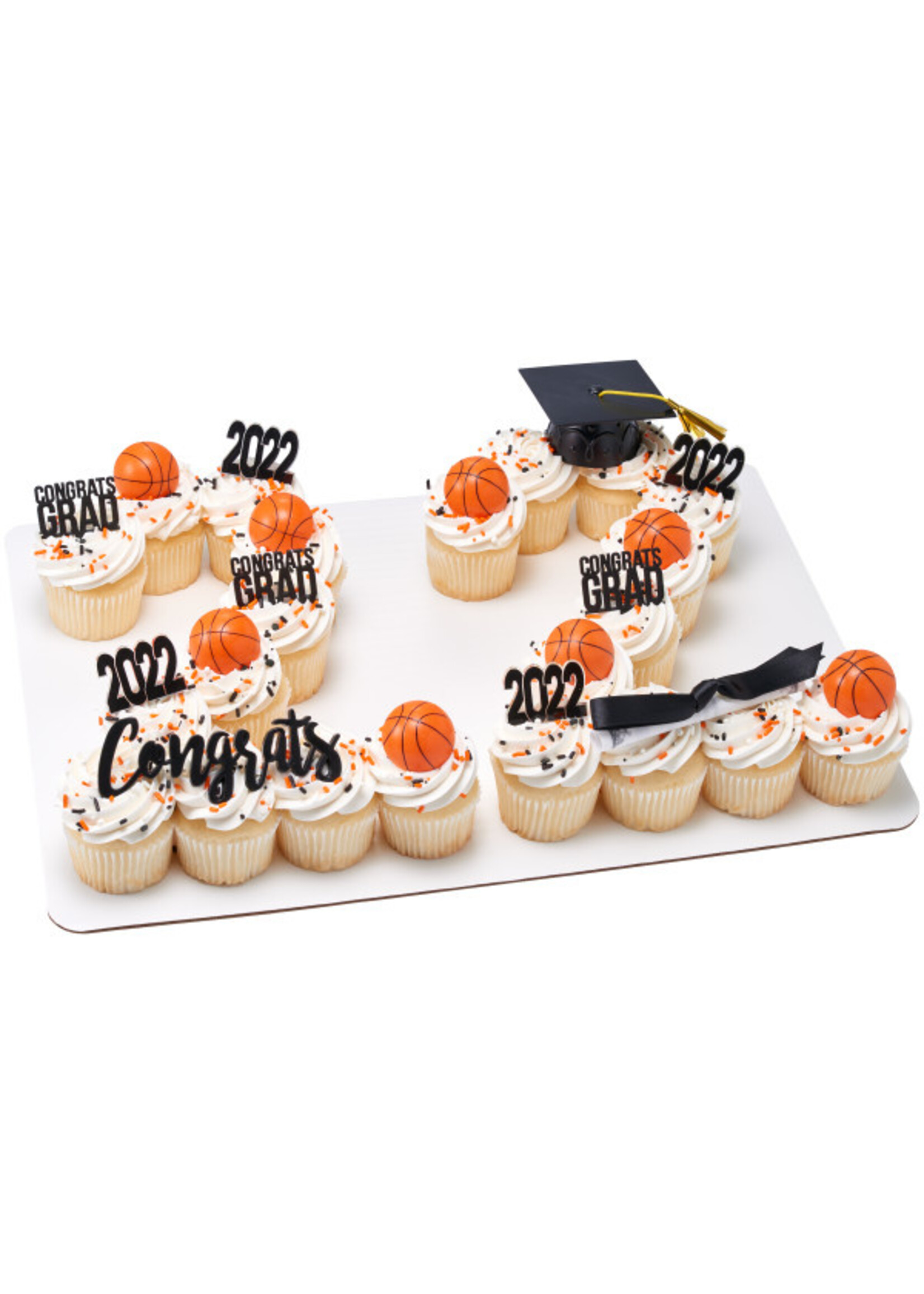 2022 GRAD CAKE TOPPER 8/PKT