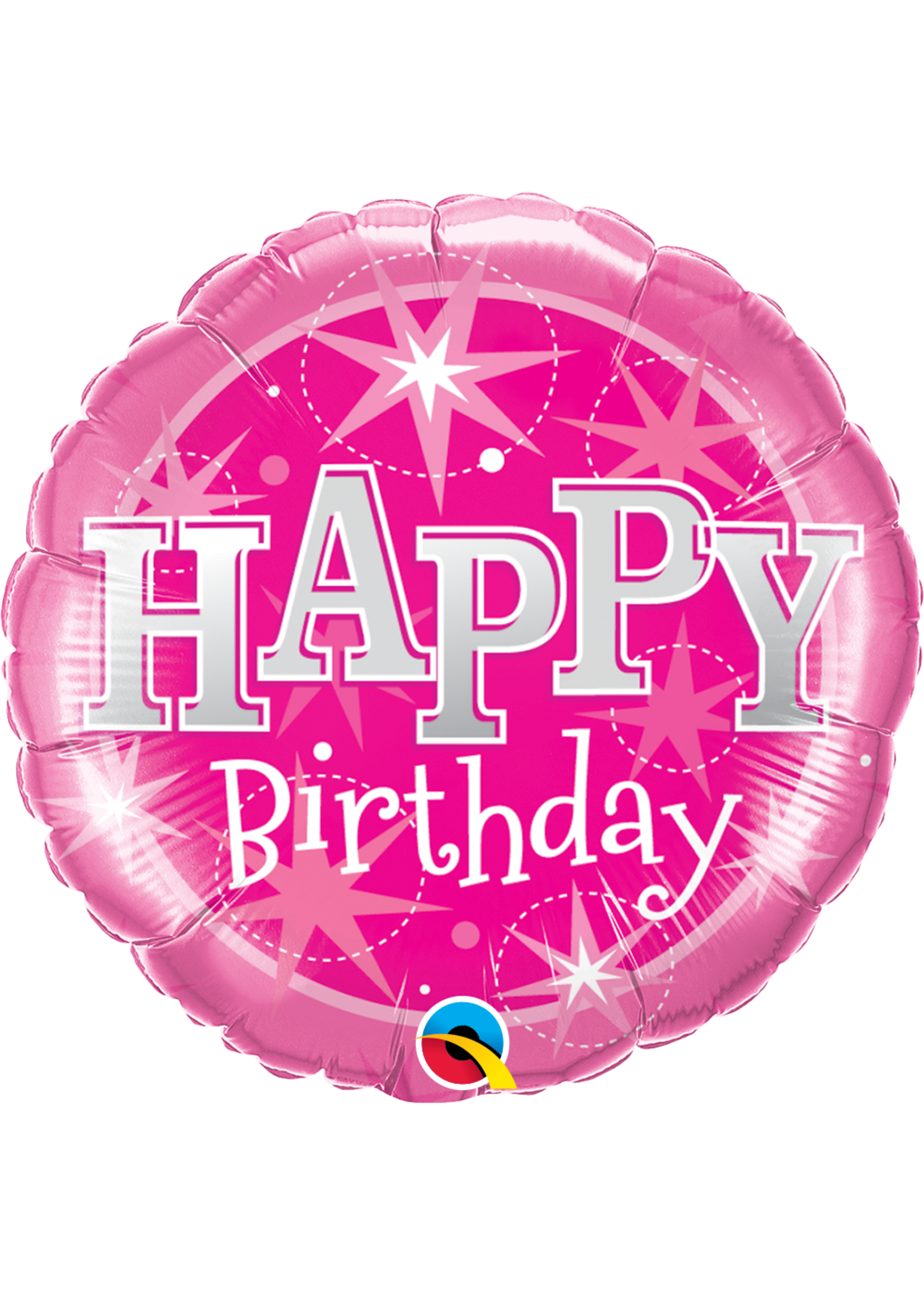 BDAY PINK SPARKLE 18" BALLOON