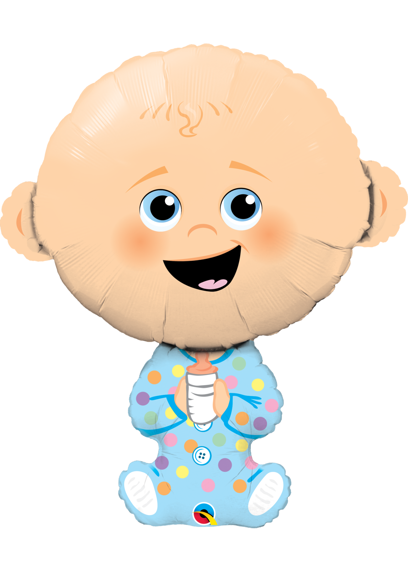 BABY BOY-LIGHT SKIN TONE 38"FOIL BALLOON