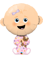 BABY GIRL-LIGHT SKIN TONE 38"  BALLOON