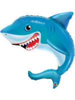 36" SMILIN' SHARK FOIL BALLOON