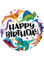 18 INCH BDAY COLORFUL DINOSAURS BALLOON