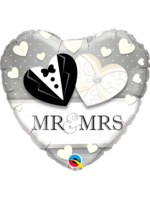 18 INCH MR. & MRS. WEDDING BALLOON