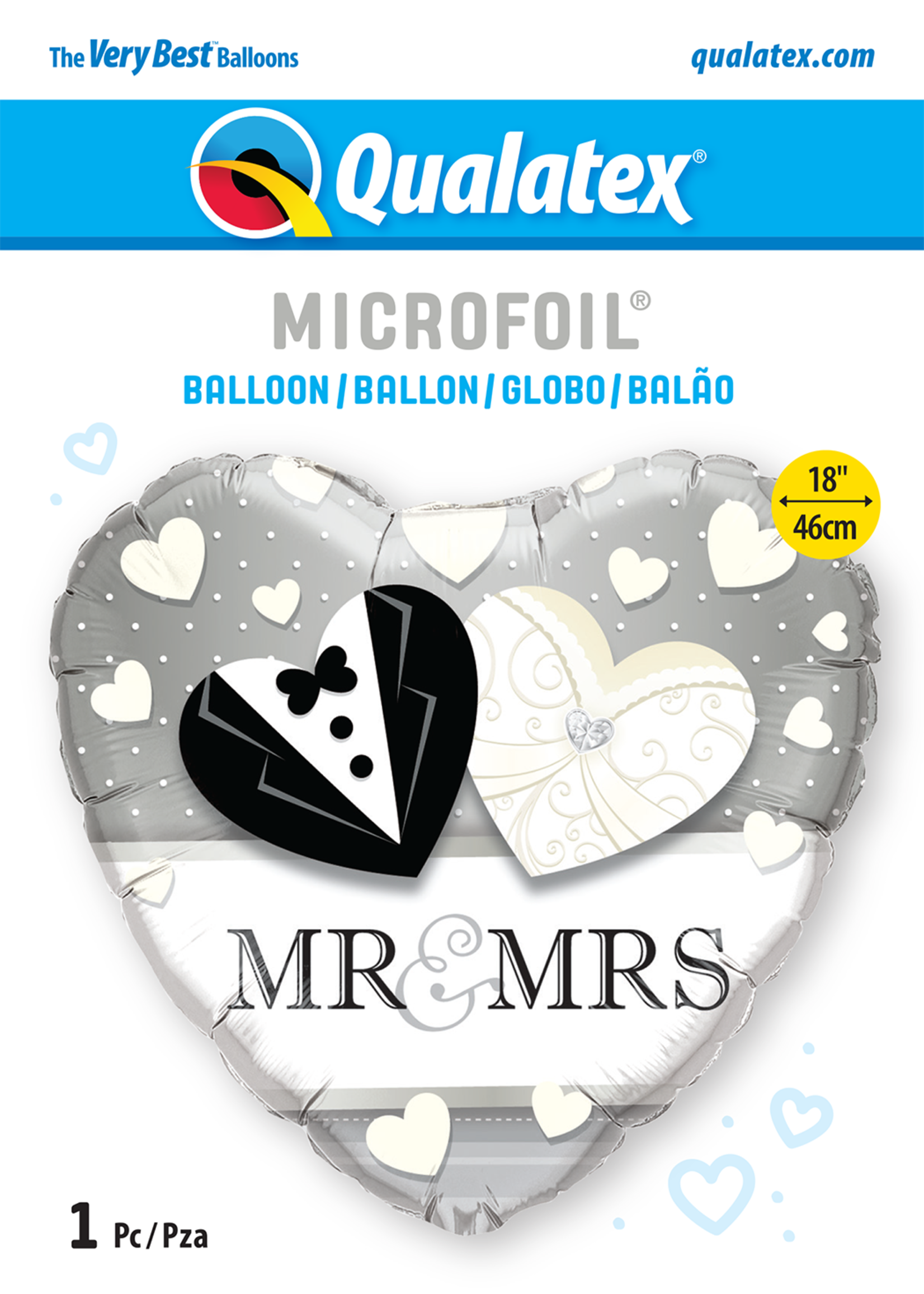 18 INCH MR. & MRS. WEDDING BALLOON