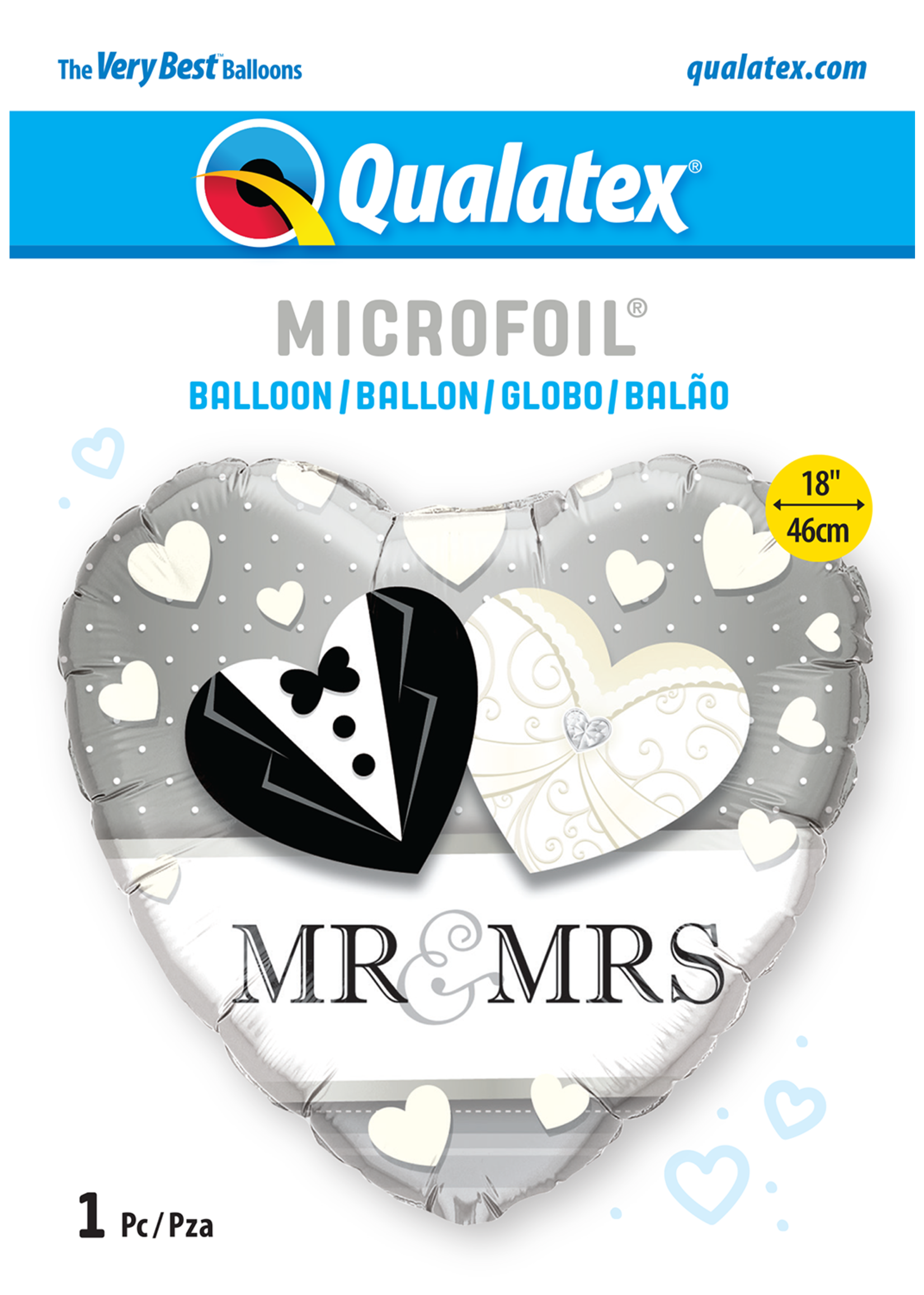 18 INCH MR. & MRS. WEDDING BALLOON