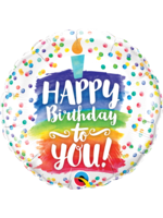 18 INCH HAPPY BDAY TO YOU RAINBOW CAKE