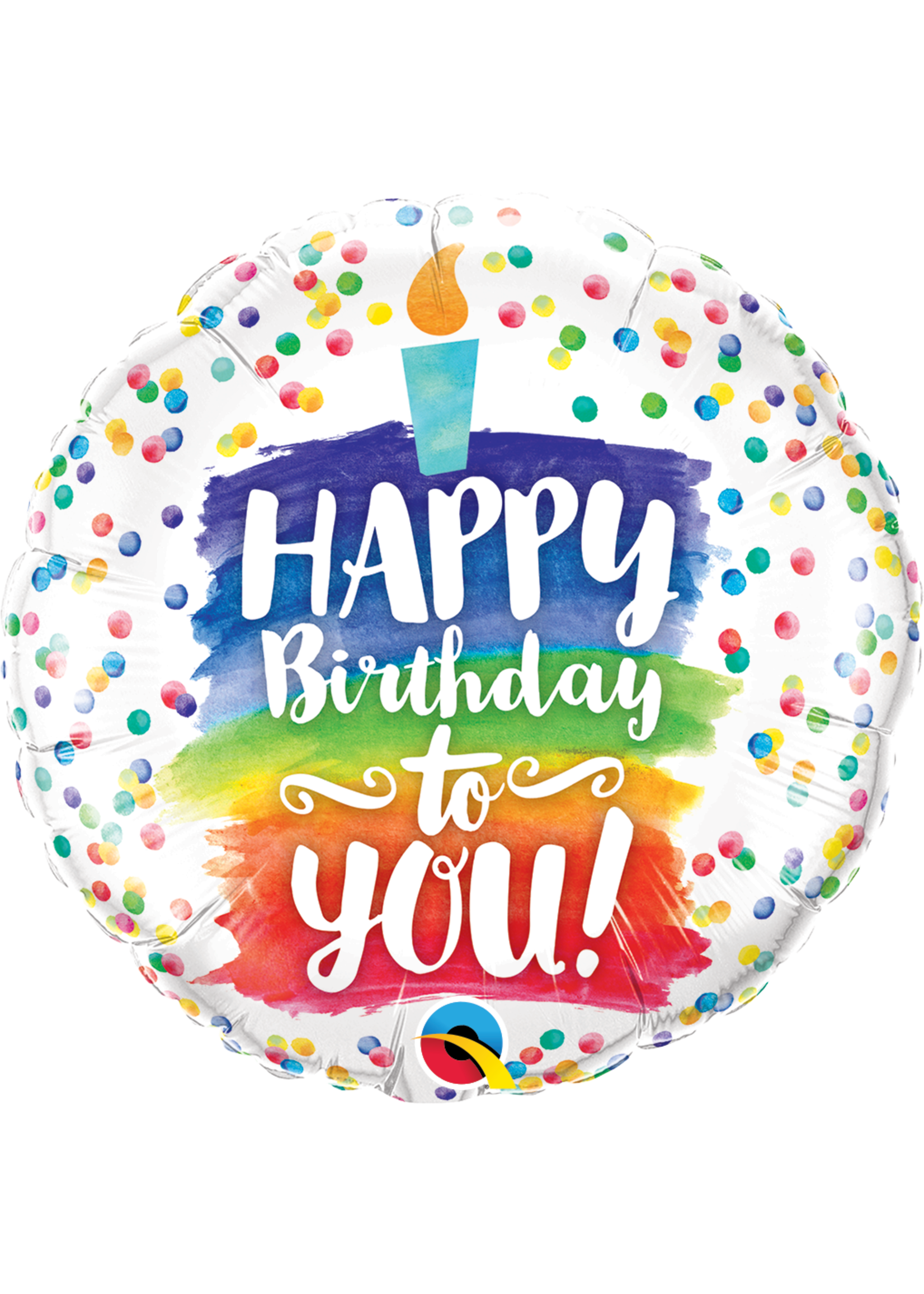 18 INCH HAPPY BDAY TO YOU RAINBOW CAKE