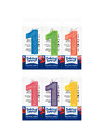 1 Mini Glitter Numeral Candles