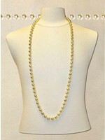 48" 12mm Globe Gold Metallic Beads ­ 3/PKT