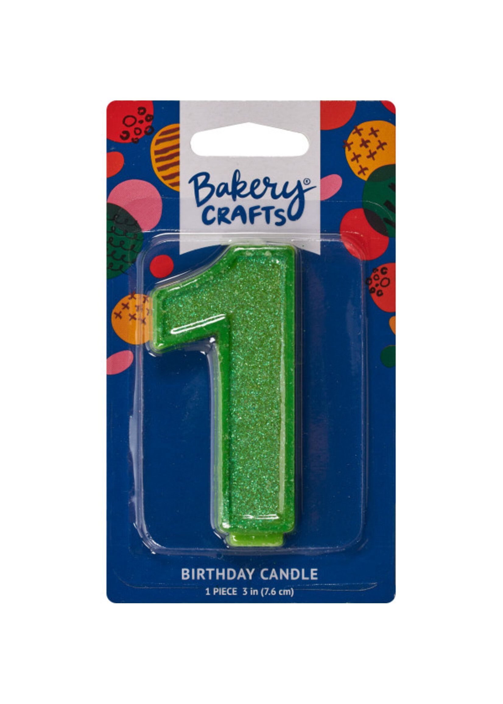 1 Glitter Numeral Candles