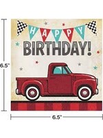 LUNCH NAPKINS 16CT VINTAGE RED TRUCK