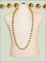 48" 18mm Round Metallic Gold ­BEADS