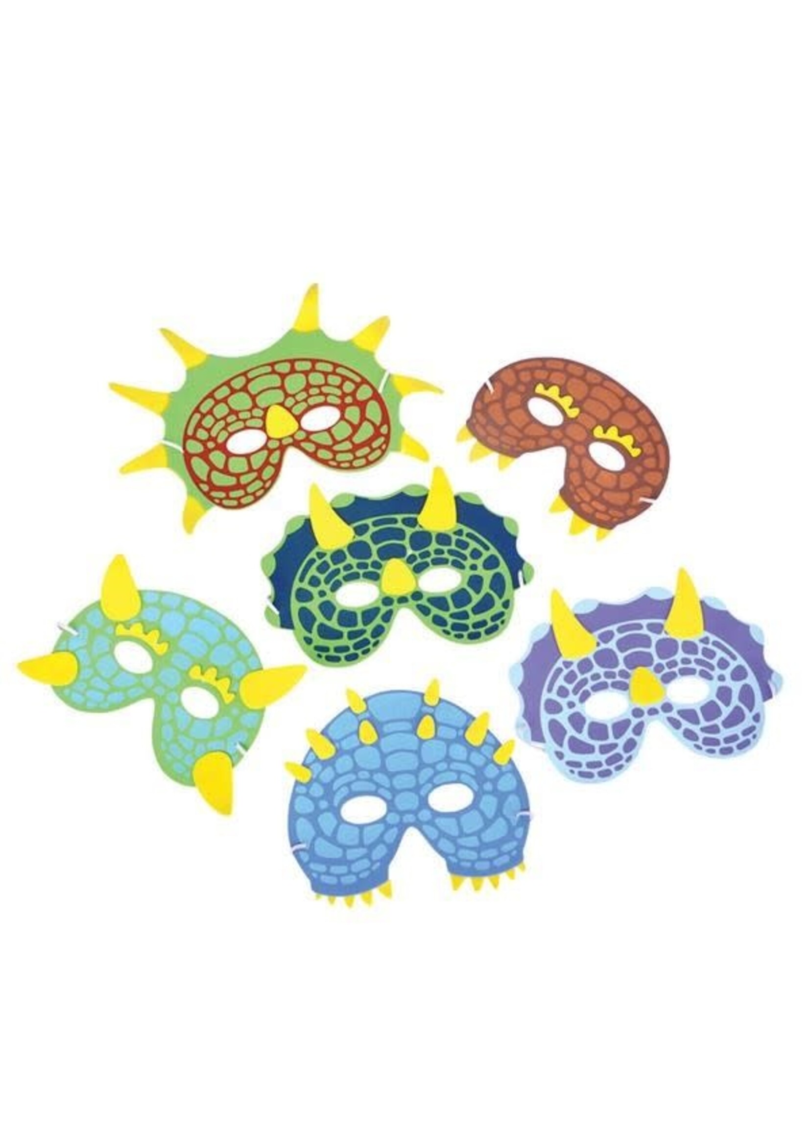 7.5" DINOSAUR FOAM MASKS
