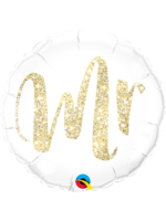 MR. GLITTER GOLD 18" BALLOON