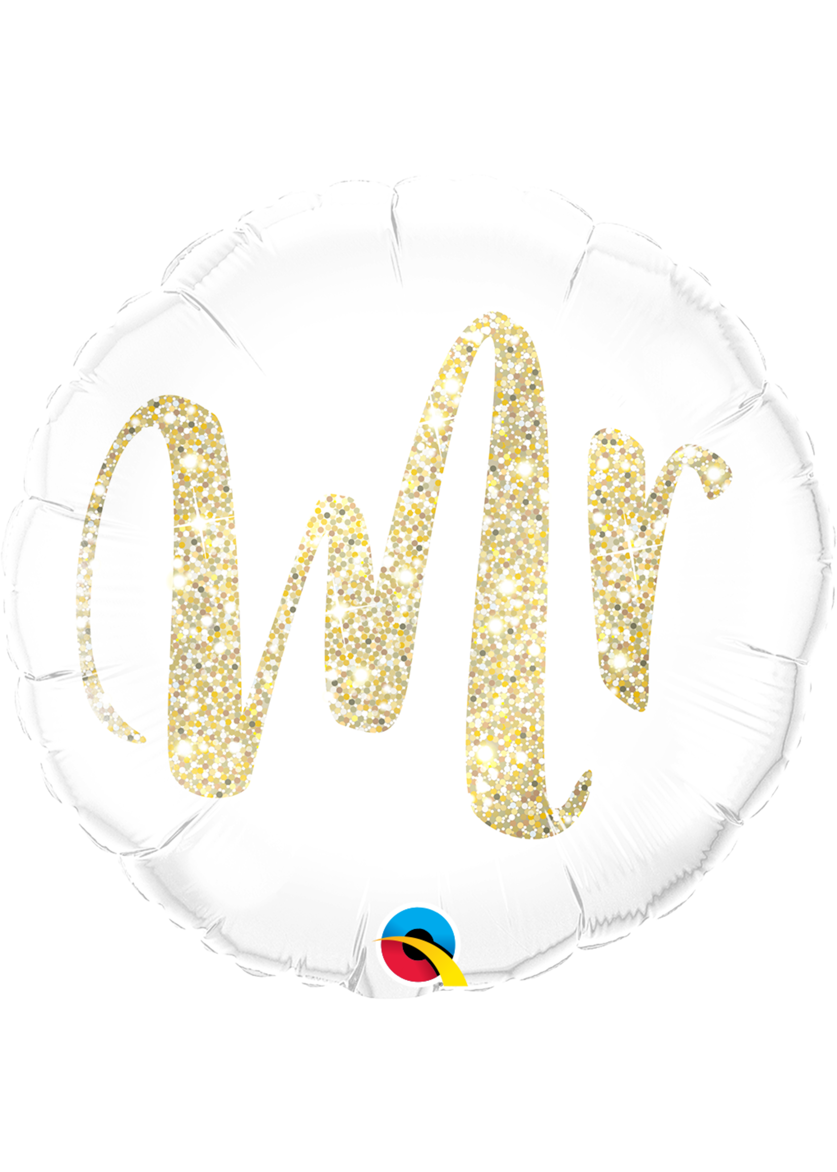 MR. GLITTER GOLD 18" BALLOON