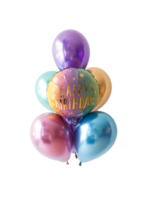 CHROME LATEX HAPPY BIRTHDAY BALLOON BOUQUET