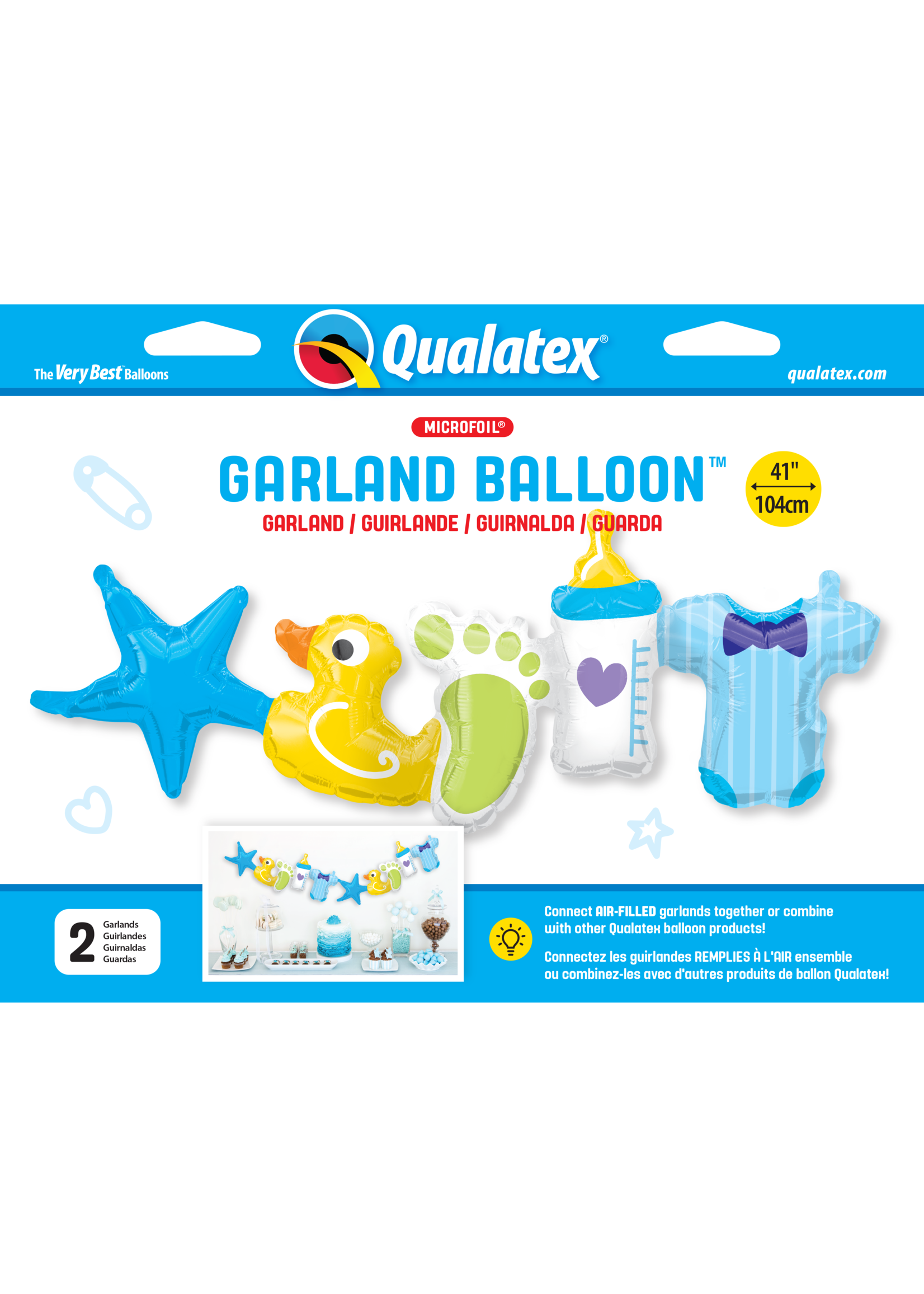 BABY BOY GARLAND 41" BALLOON