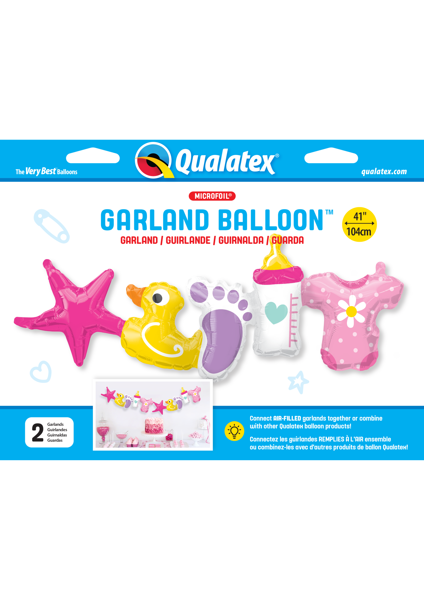 BABY GIRL GARLAND  41" balloon