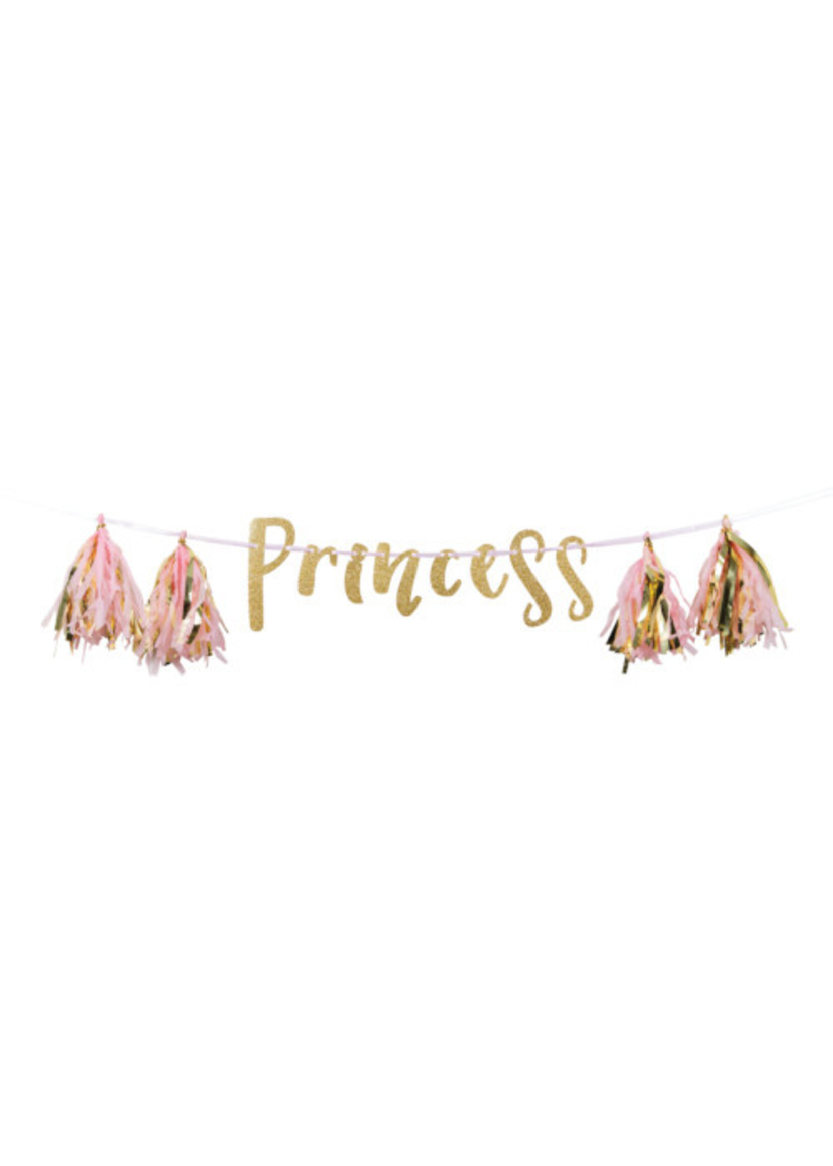 BANNER 1CT 5FT W/ TASSEL PRINCESS