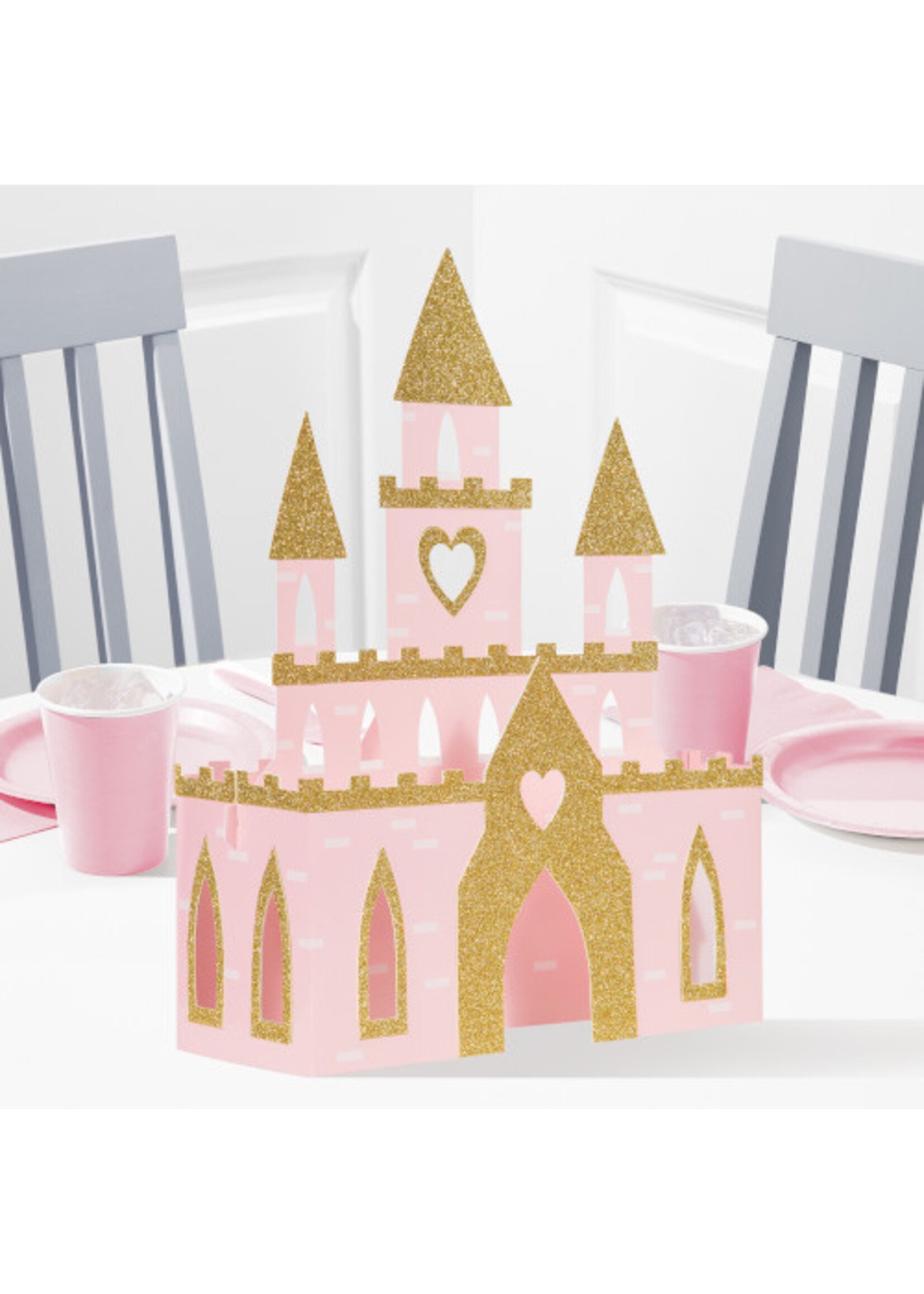 CENTER PIECE 3D /1CT PRINCESS CASTLE
