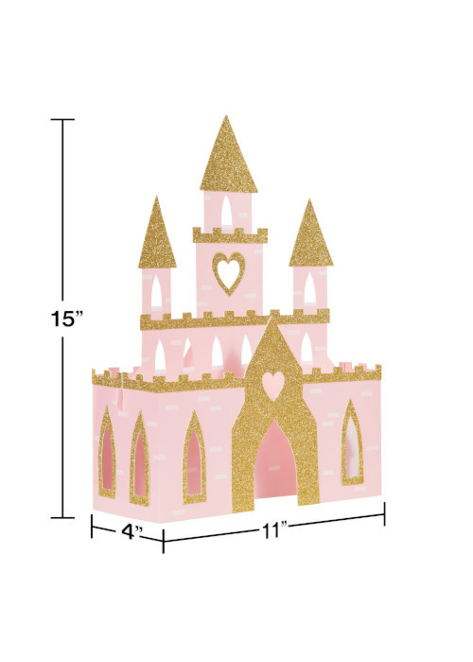 CENTER PIECE 3D /1CT PRINCESS CASTLE