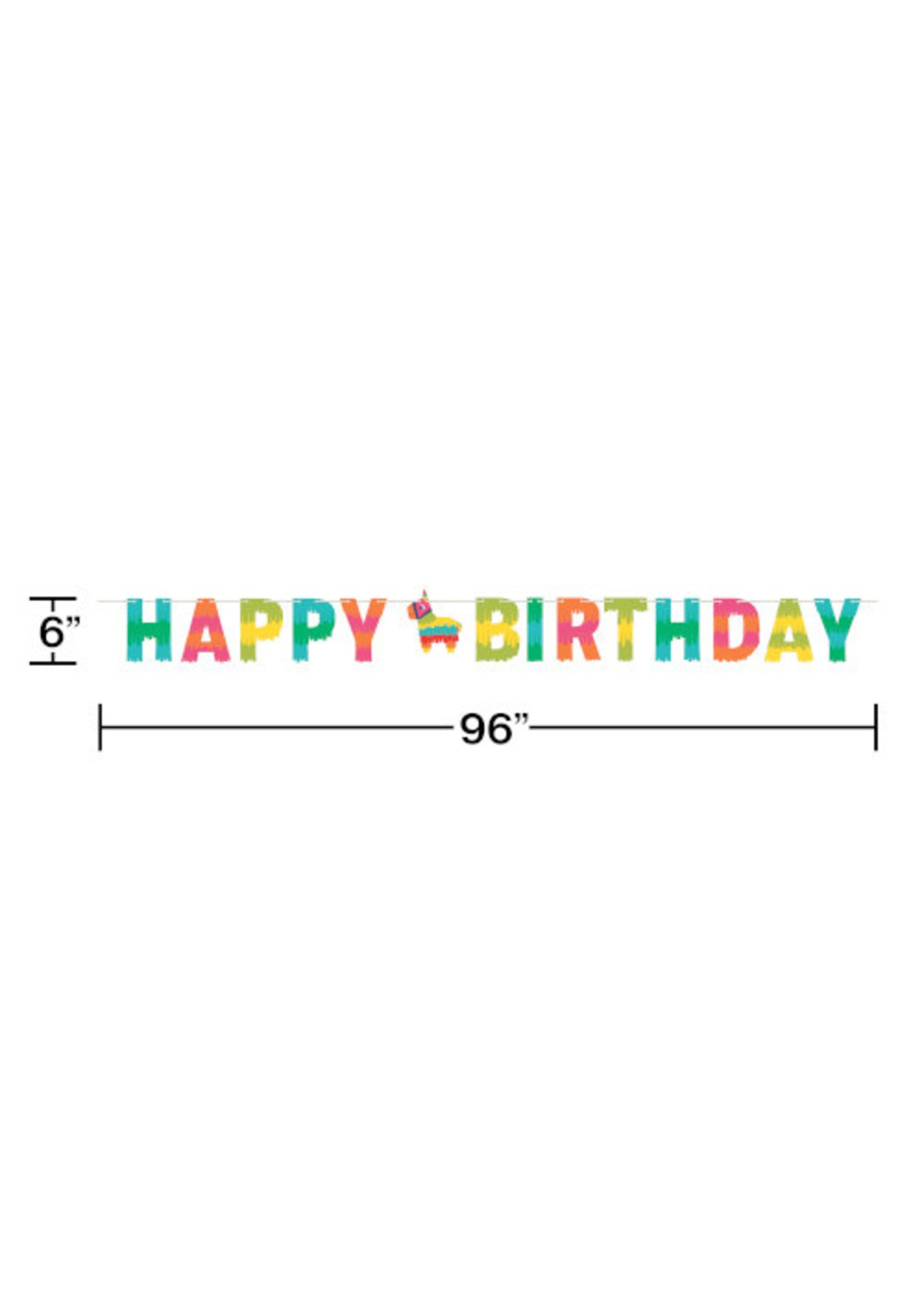 BANNER 1CT W/TW HBD FIESTA FUN