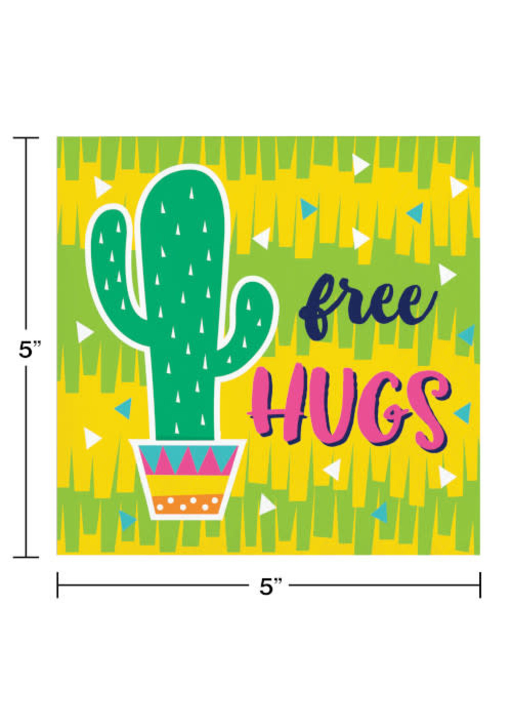BEV NAPKIN 16CT  FIESTA FUN CACTUS