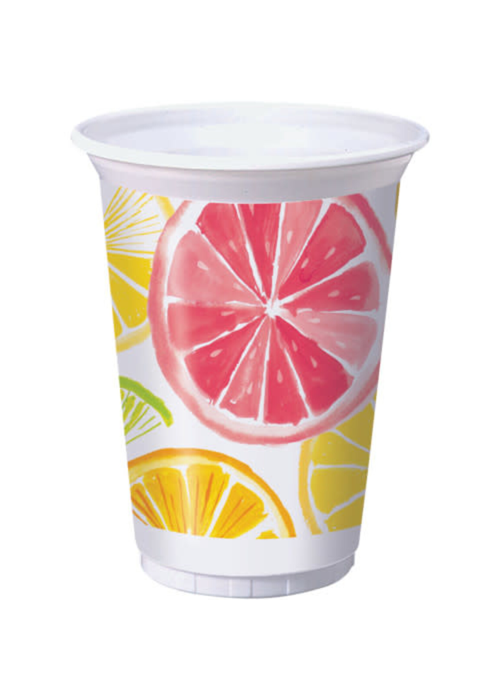 16OZ TUMBLER PLASTIC /8CT CITRUS SLICES