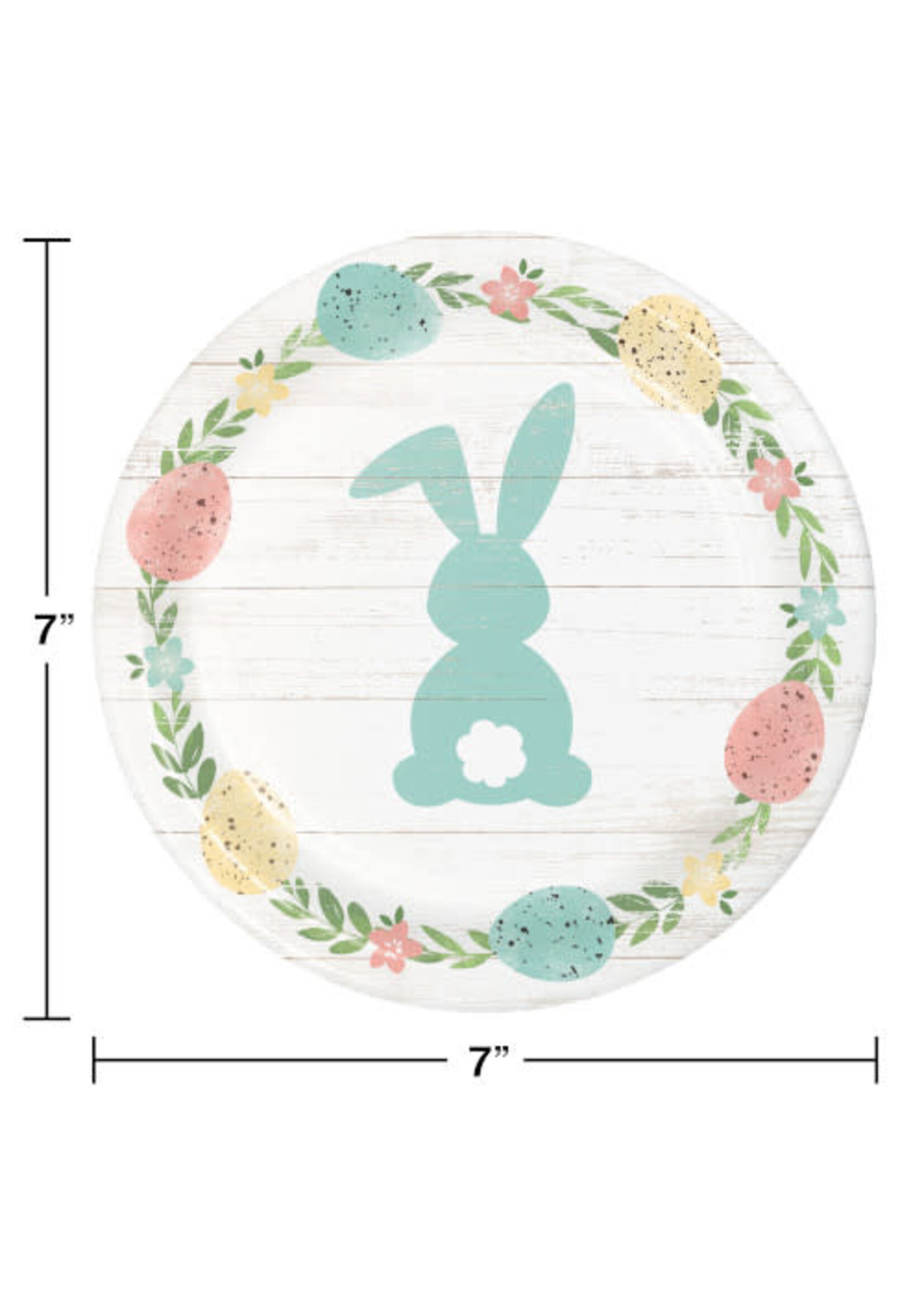 PLATES 8CT FARMHOUSE EASTER