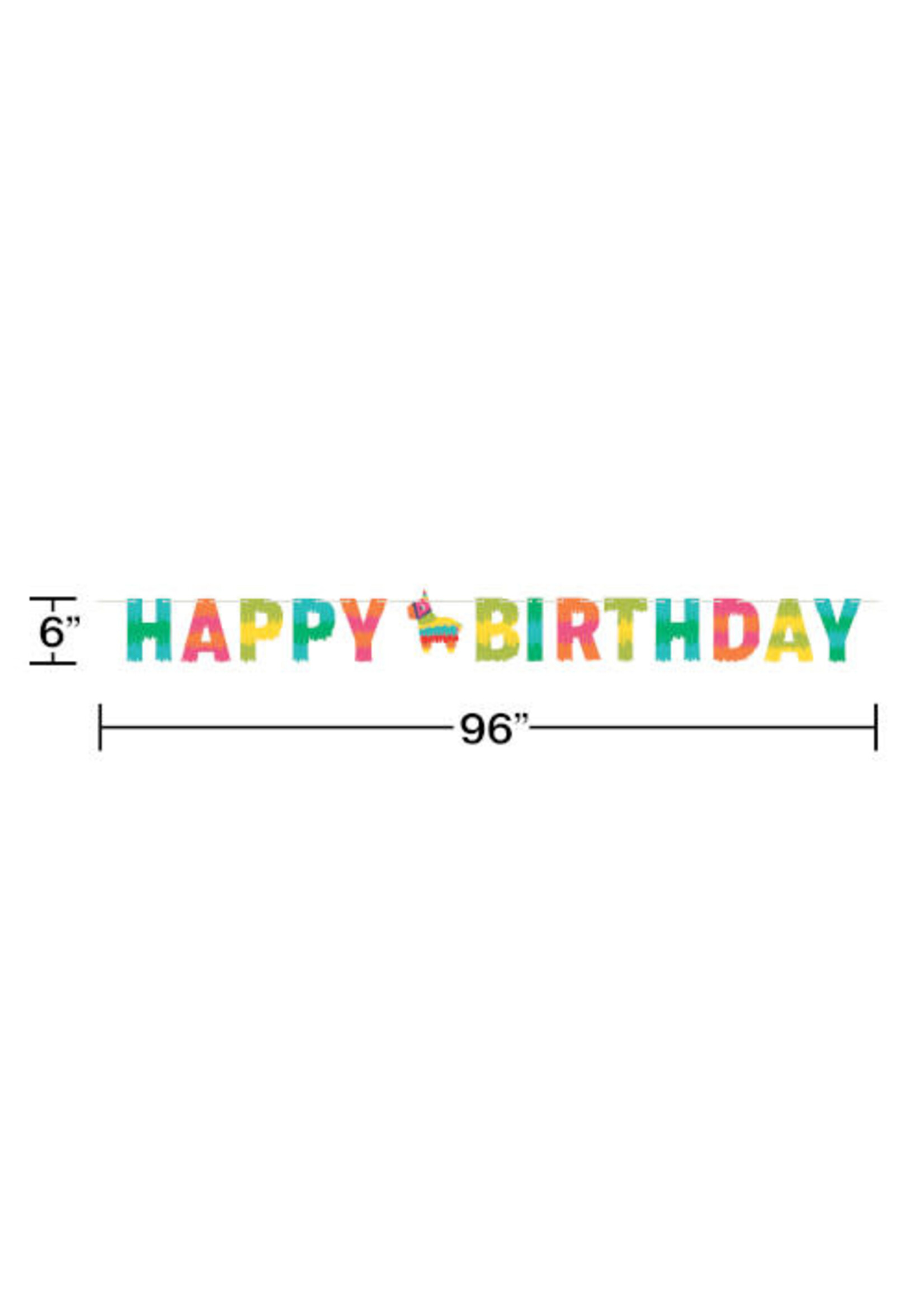 BANNER 1CT W/TW HBD FIESTA FUN